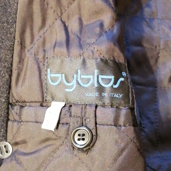 Byblos Black Overcoat or Trench Coat - Picture 4 of 7